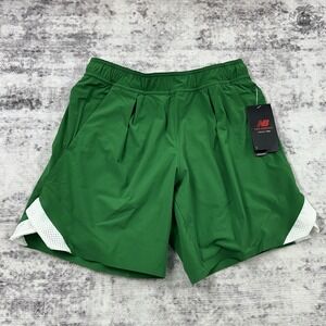 NWT -‎ New Balance Tournament Short Green - Men's Small - MS21401P